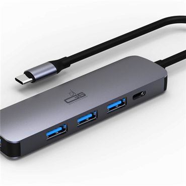 USB C to USB3.0 HUB with PD Charging 60W