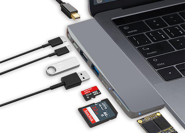 Dual USB C Docking Station 8 in 1