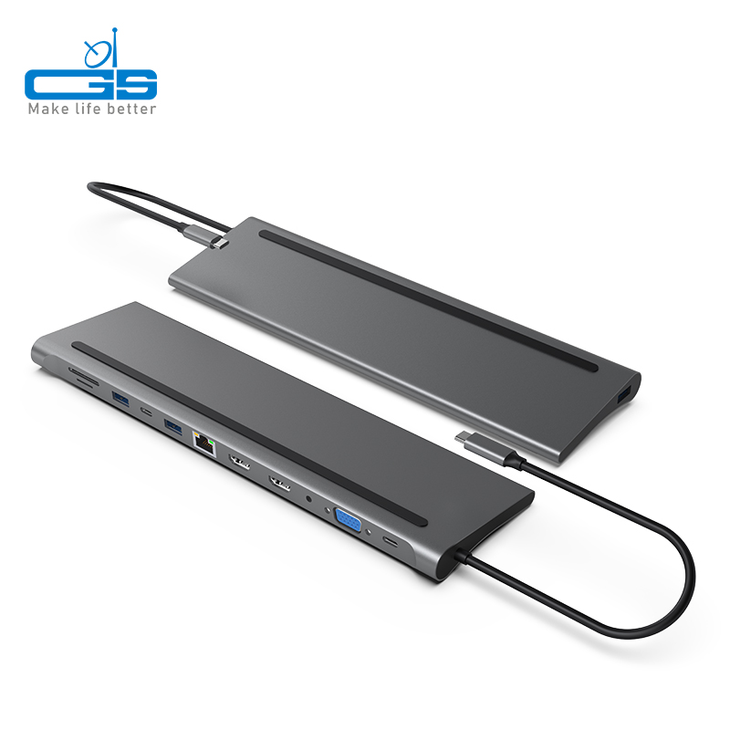 12 In 1 Dual HDMI Docking Station