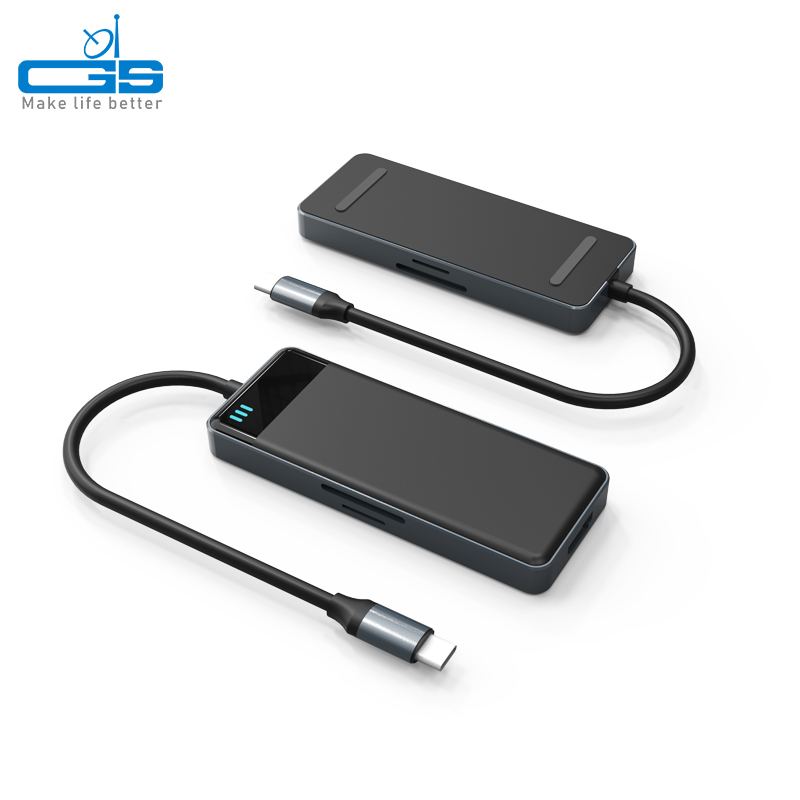 USB-C to PD+3*USB-A3.0+SD/TF+4K HDMI