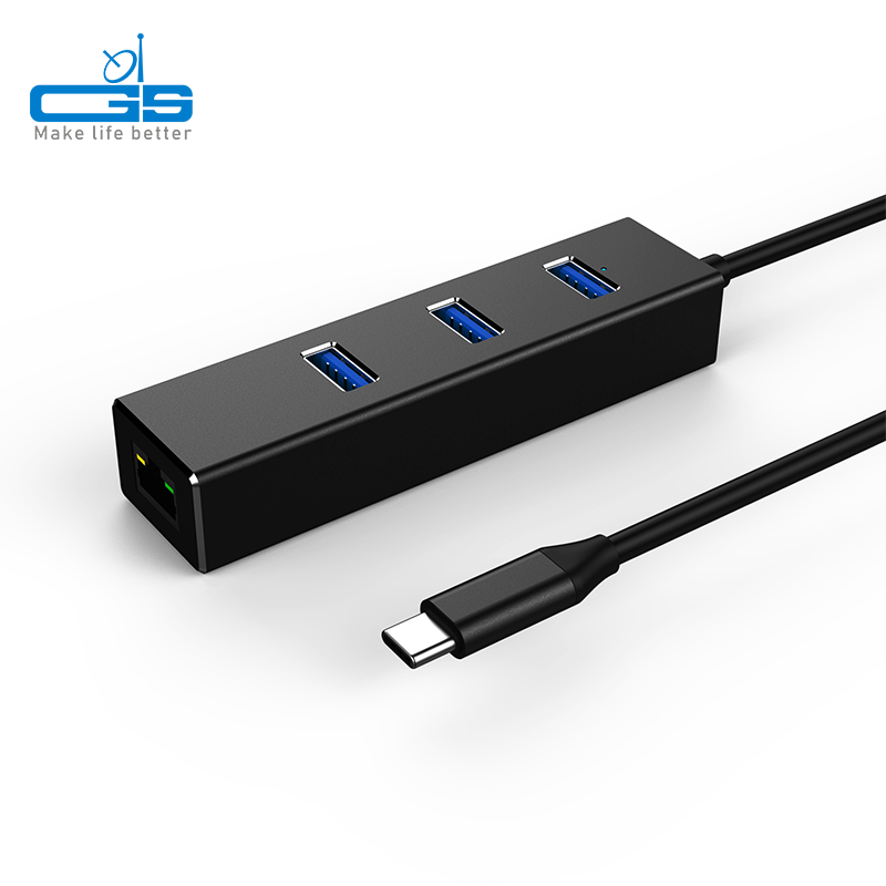 TYPE C to USB hub 3.0 + RJ45