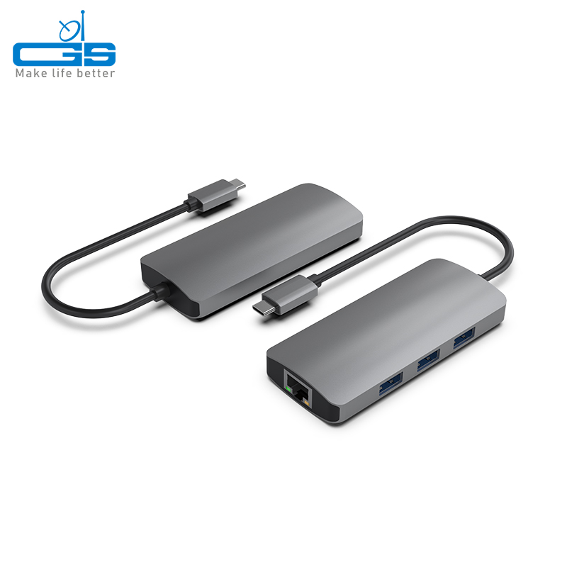 TYPE C to USB hub 3.0 + RJ45