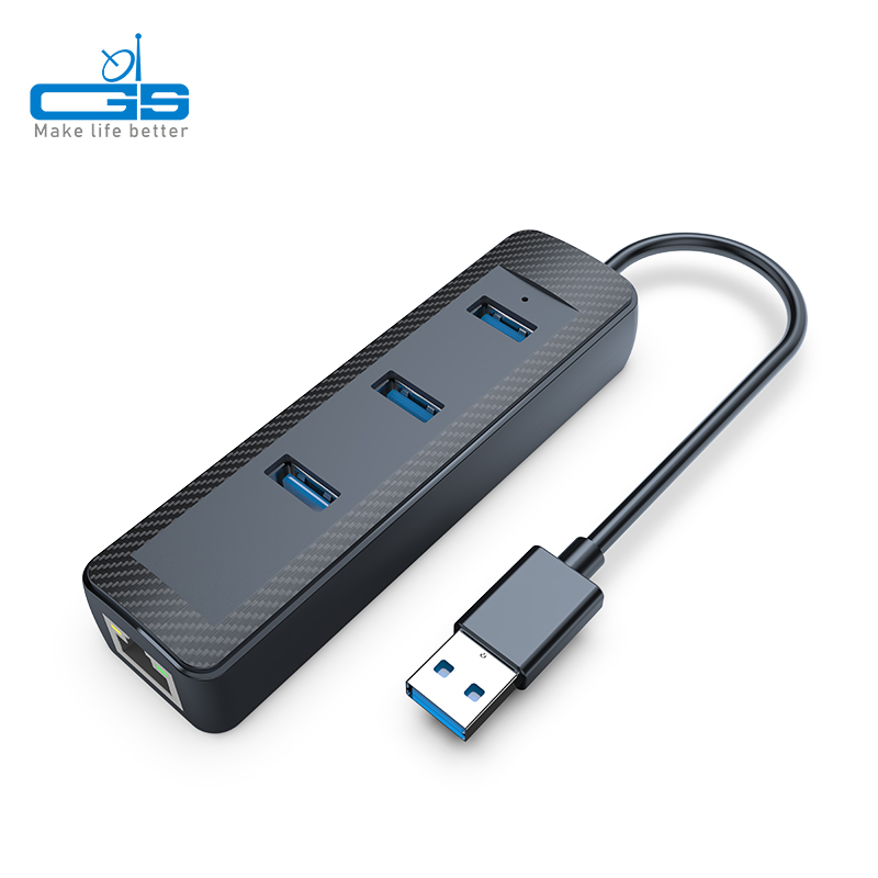 USB-A to USB hub 3.0 + RJ45