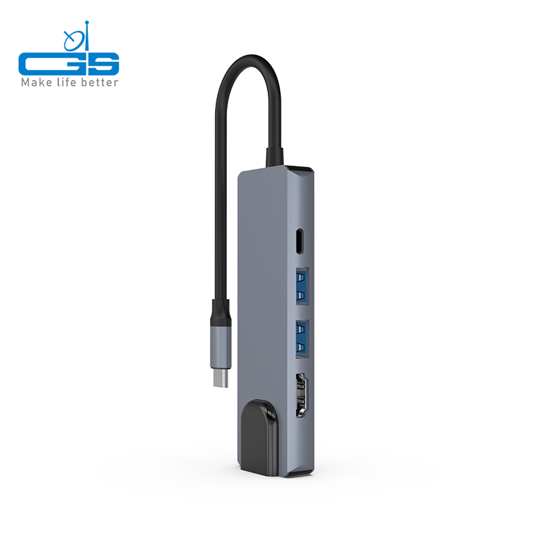 Type C to PD+2*USB3.0+ETHERNET+HDMI 5 IN 1