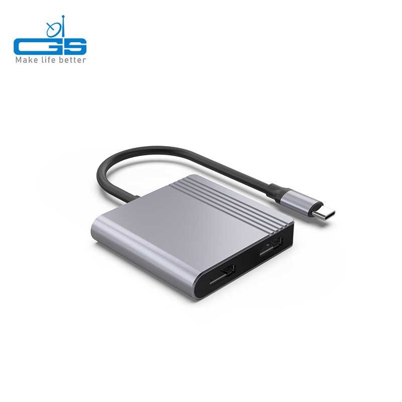 Type C to Dual HDMI+PD3.0+USB-A3.0