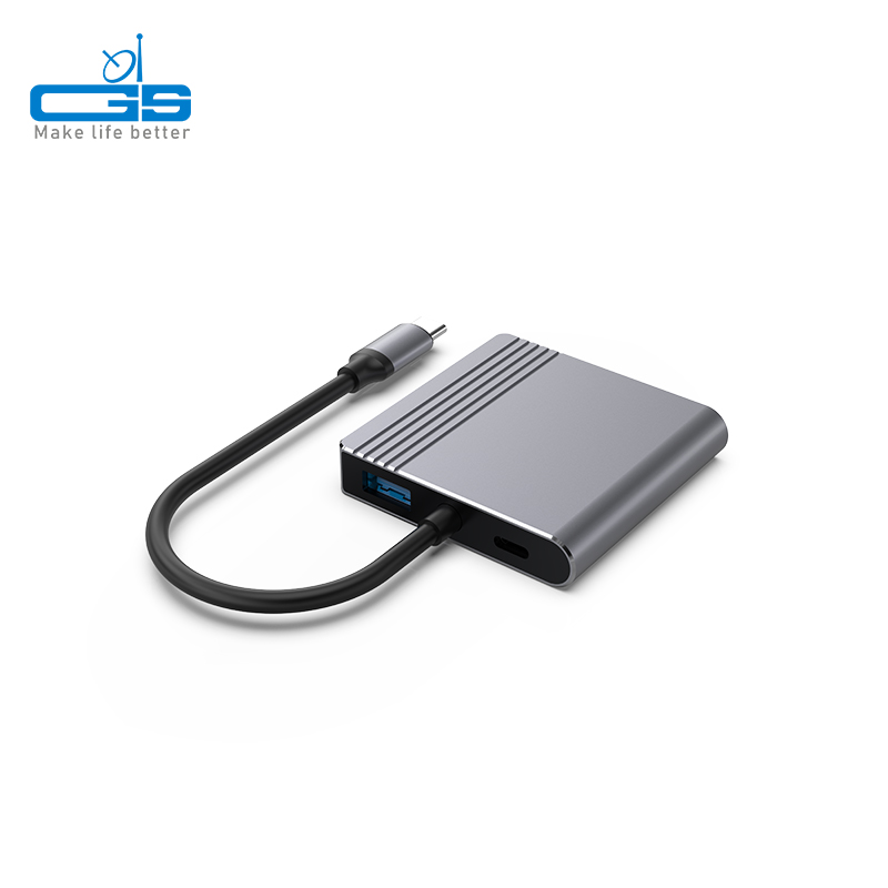 Type C to Dual HDMI+PD3.0+USB-A3.0