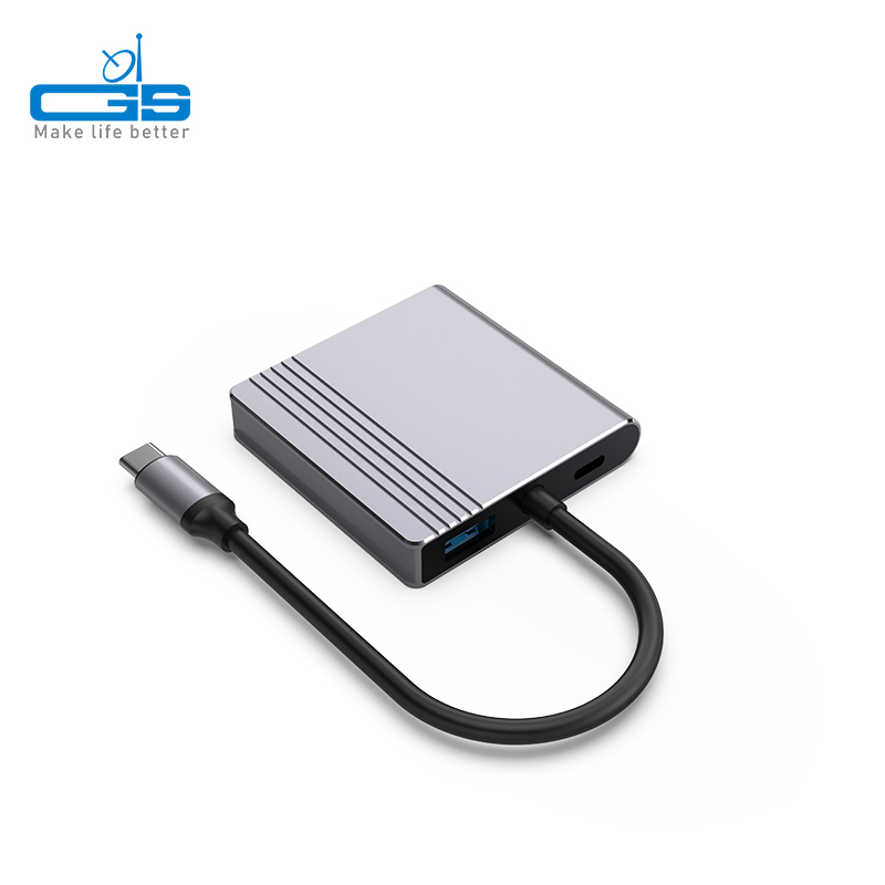 Type C to Dual HDMI+PD3.0+USB-A3.0