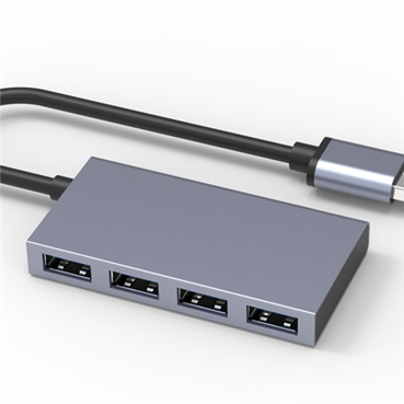 4-Port USB-C Hub - USB-C to 4x USB-A - USB 3.0 Hub