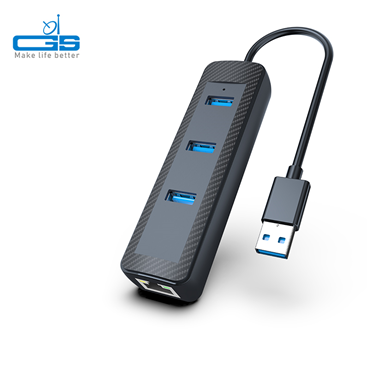 USB-A to USB hub 3.0 + RJ45